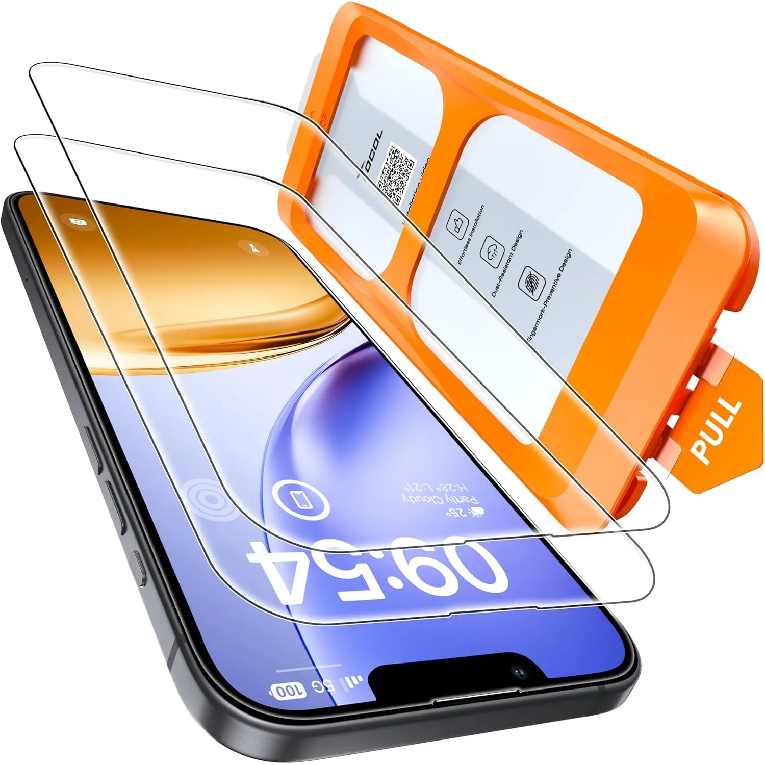 TOCOL für iPhone 17e für Panzerglas 6,1 Zoll, Einfache Montage