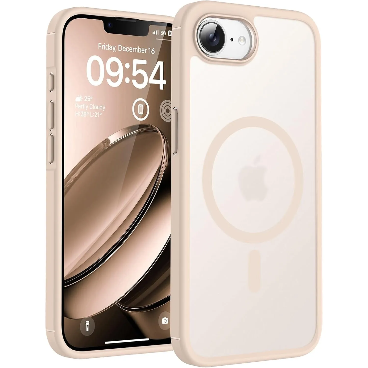 TOCOL für iPhone 17e Hülle, Kompatibel mit MagSafe, Wüstensand