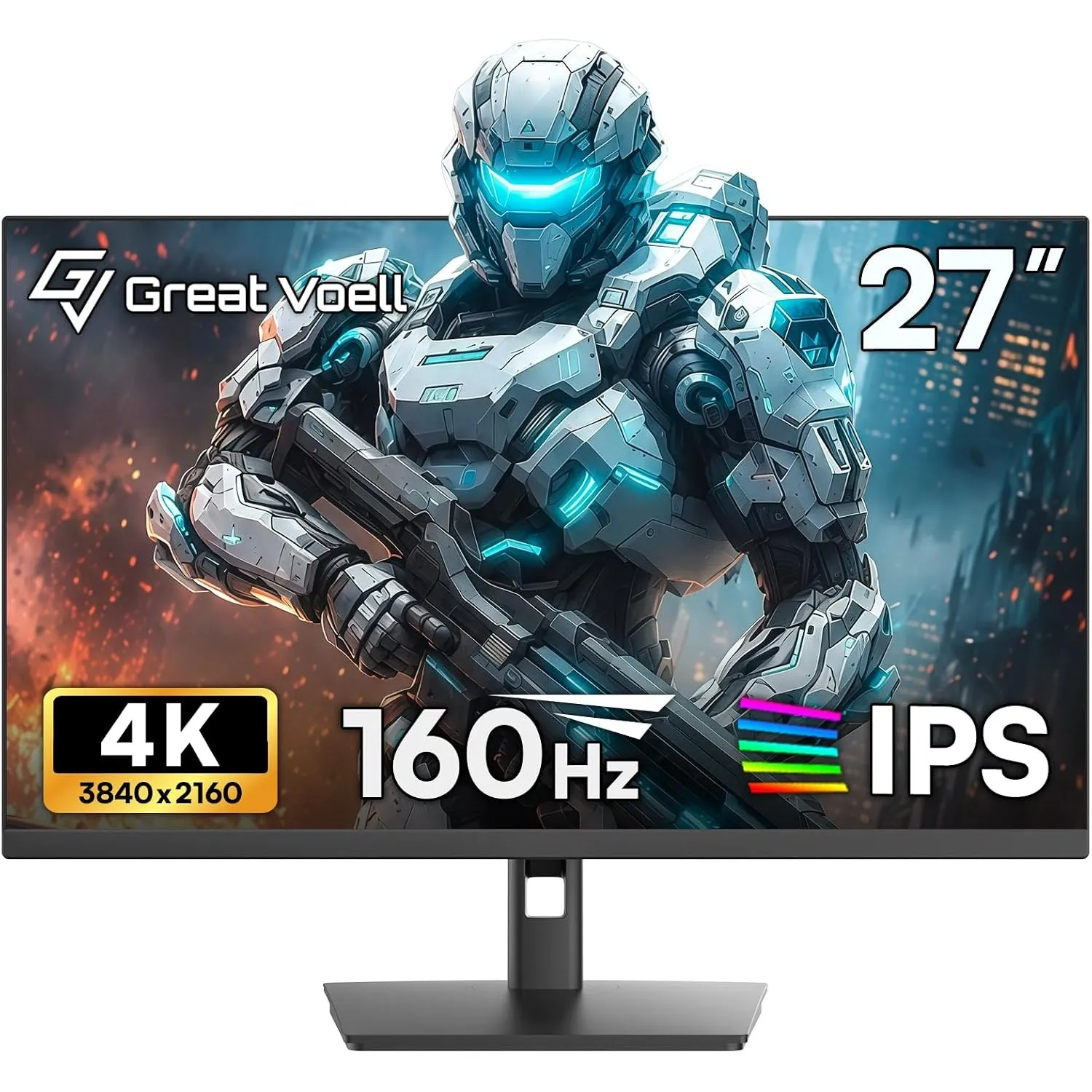 Great voell 27 Zoll 4K Gaming Monitor, 160Hz, IPS, UHD 3840x 2160p