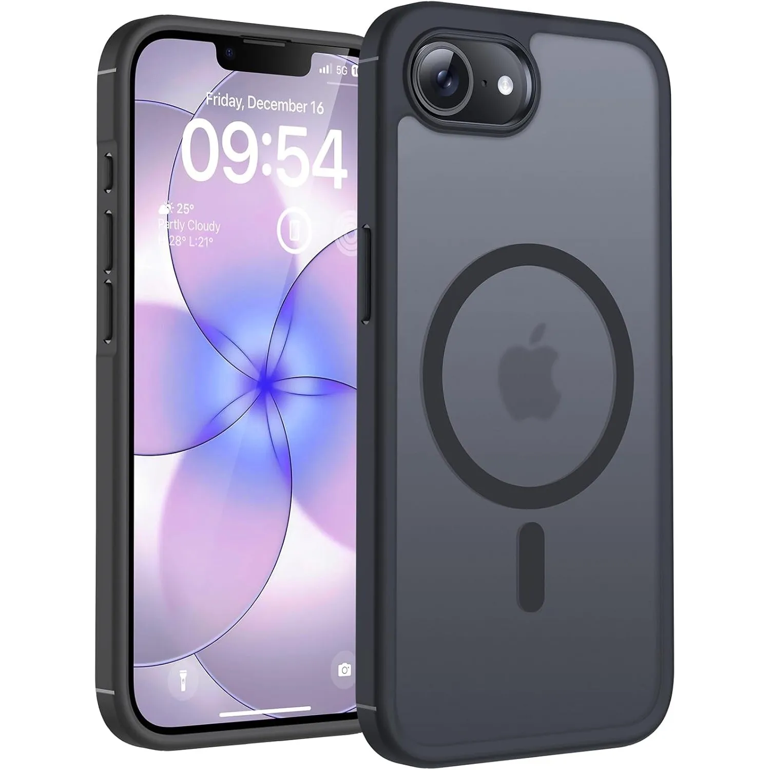 TOCOL für iPhone 17e Hülle, Kompatibel mit MagSafe, Schwarz