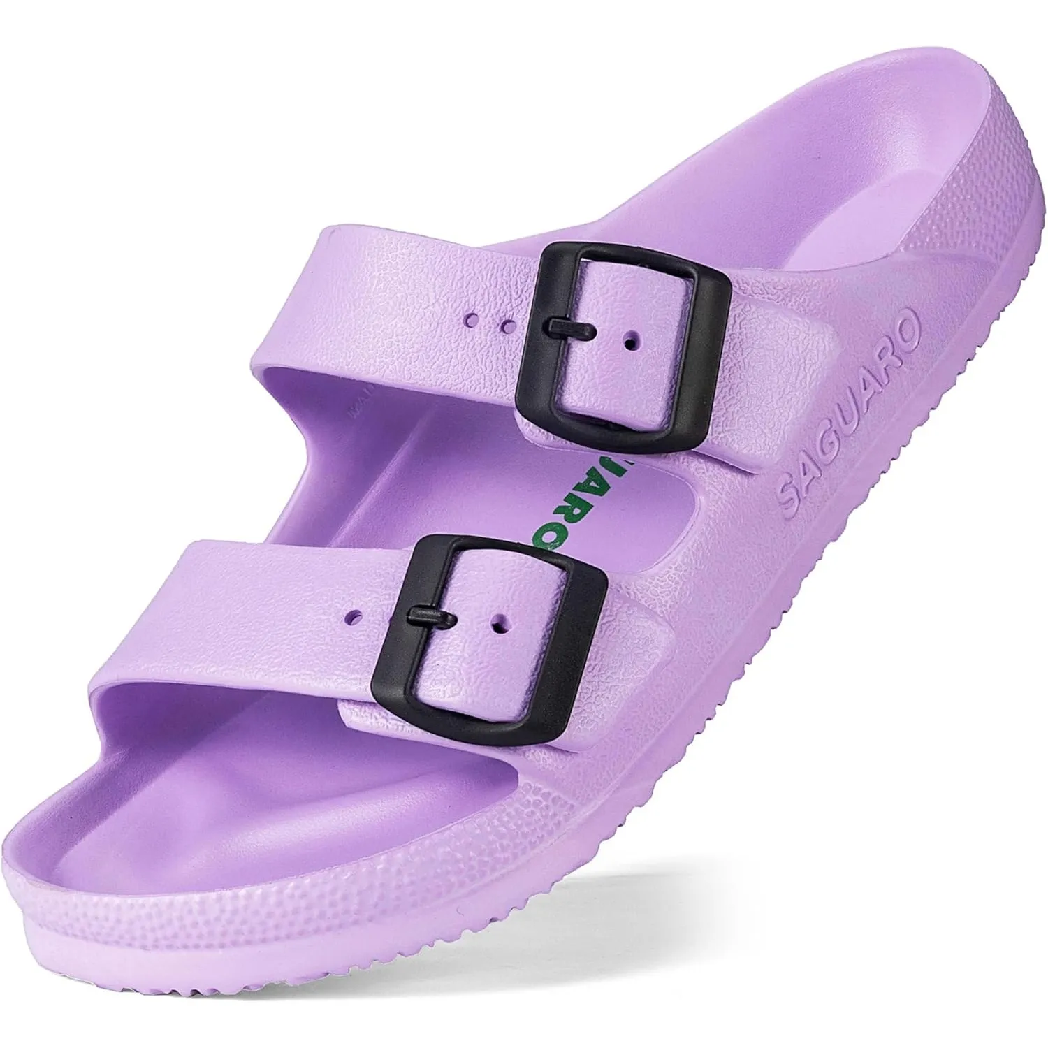 SAGUARO Eva Hausschuhe Herren Pantoletten Damen Leicht Gr.36-47 | Unisex Badelatschen, Badeschuhe, Elastisch, Klassisch…
