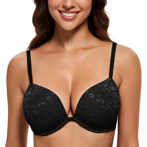 Wingslove Damen Super Push Up BH mit Bügel Extrem Gepolstert Maximizer für Kleine Brüste