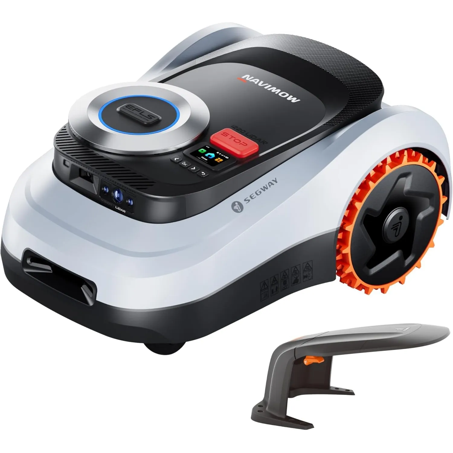 Segway Navimow i220 LiDAR Mähroboter ohne Begrenzungskabel mit Garage M, für 2000 m², bis 45% Steigung, Solid-State LiD…