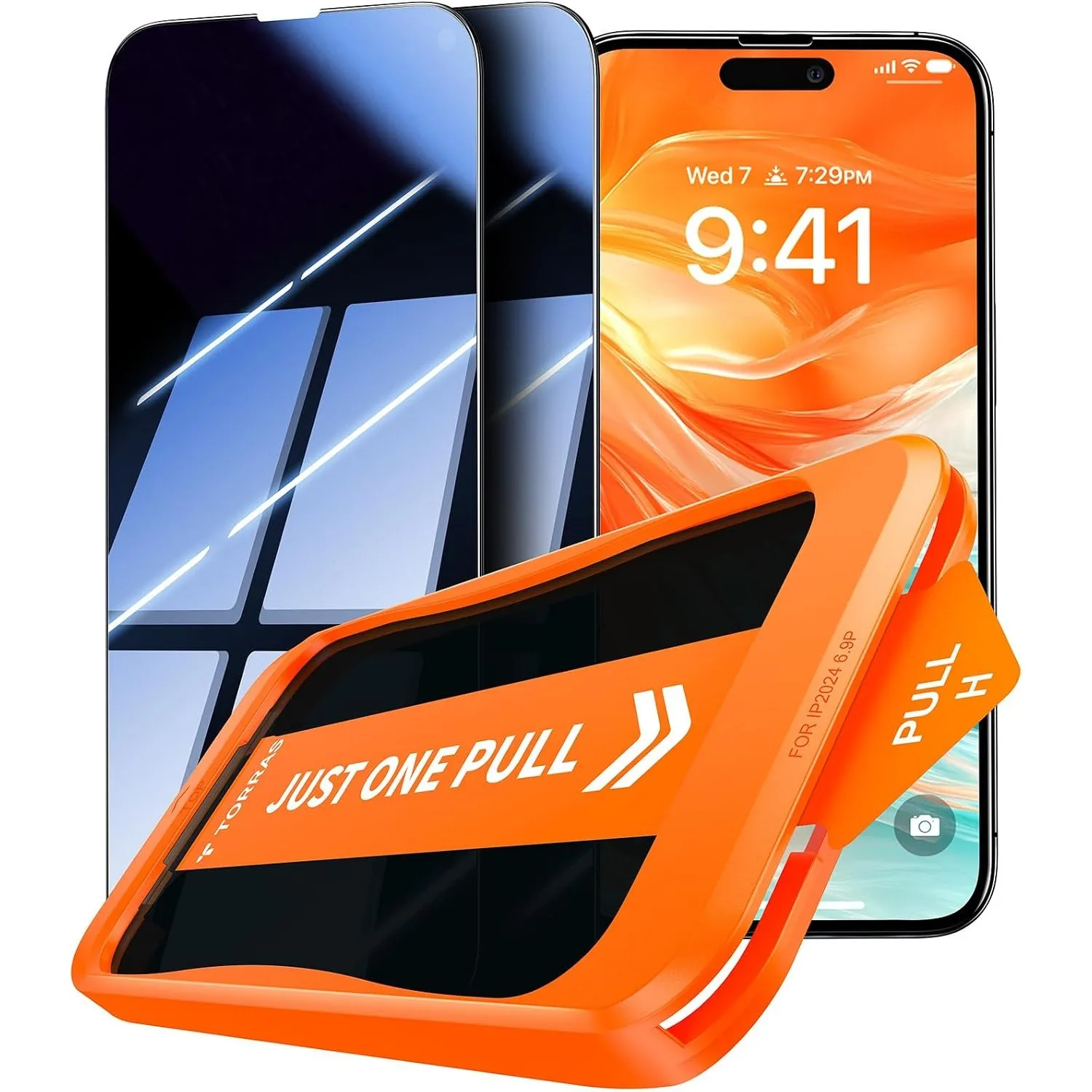 TORRAS für iPhone 17e/16e Panzerglas 9H+ Sichtschutz, 2 Stück