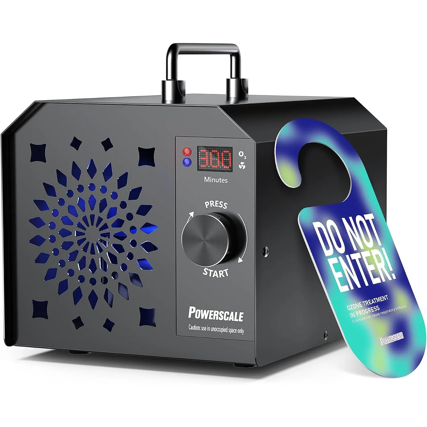 PowerScale OZB1 Gewerblicher Ozongenerator 90.000 mg/h – Industrielles Ozon Luftreiniger Gerät zur Geruchsbeseitigung, …