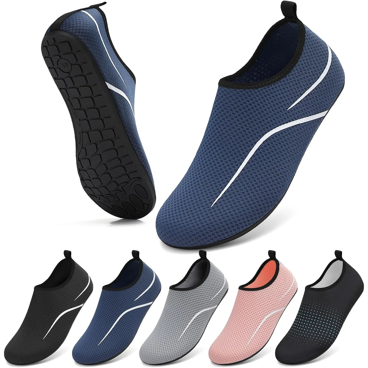 Wasserschuhe Herren Badeschuhe Damen Strandschuhe Schwimmschuhe Aquaschuhe | Breathable Schnelltrockend Schuhe urlaub m…
