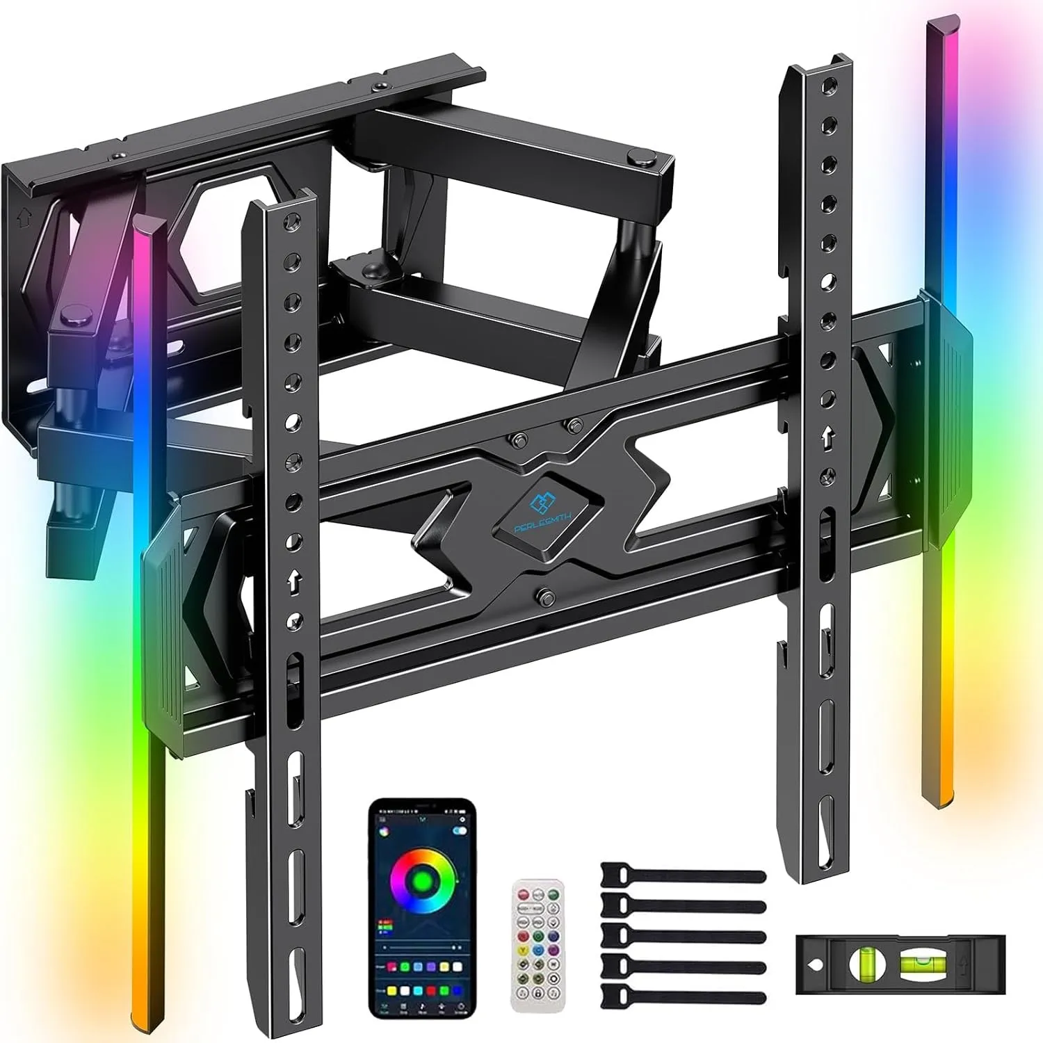 PERLESMITH TV Wandhalterung, Wandhalterung Fernseher für 25-70 Zoll TV 45kg