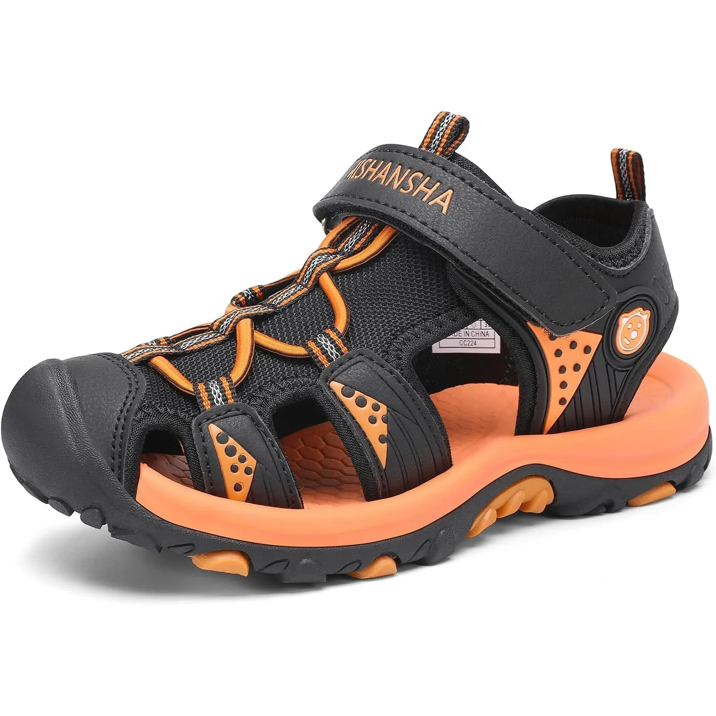 Mishansha Sandalen Jungen Trekkingsandalen Kinder Geschlossene Sommer Sandalen Gr.25-38 EU
