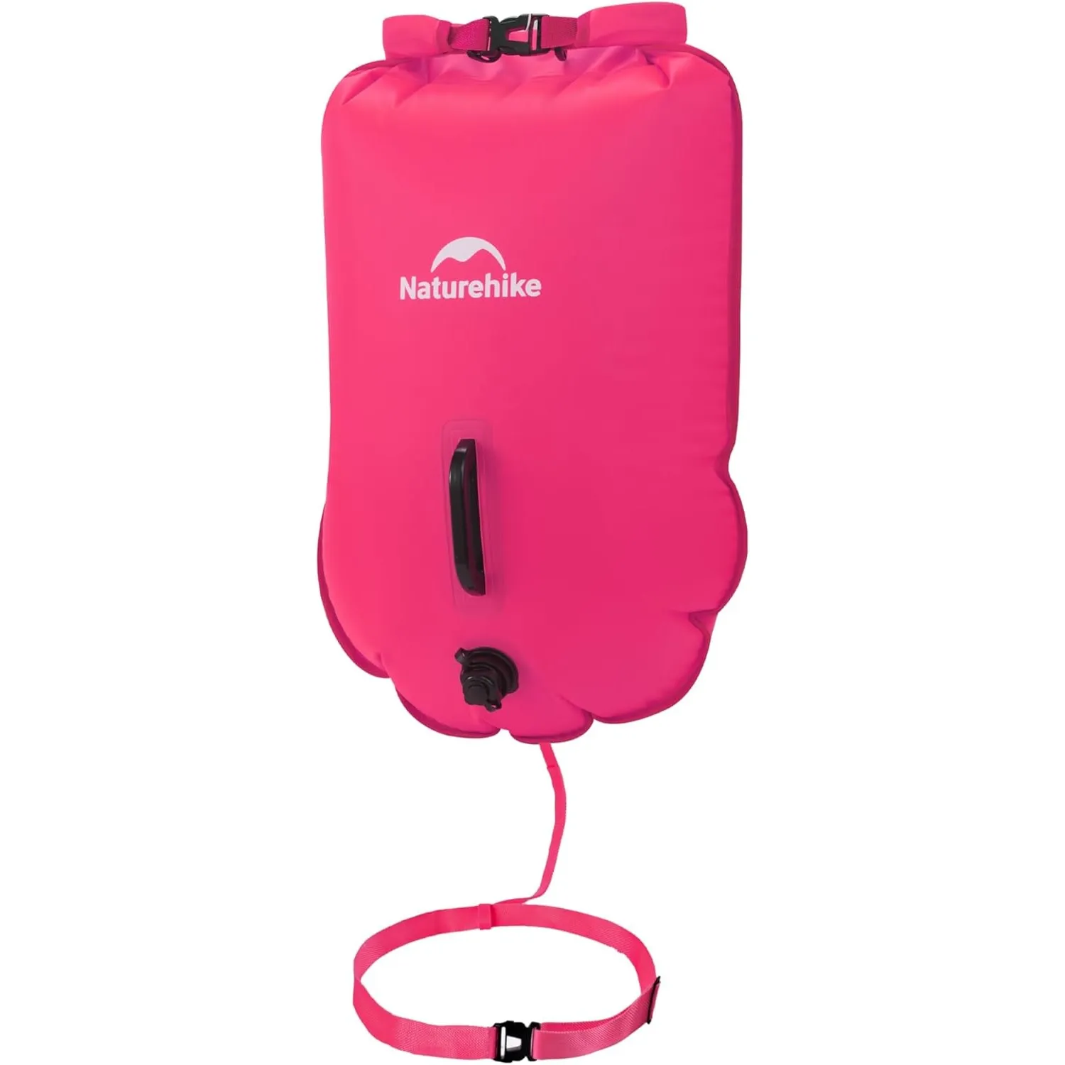 Naturehike Schwimmboje Zwei Airbags Swim Boje Trockensack wasserdichte Strandtasche mit Verstellbarer Hüftgurtfür Schwi…