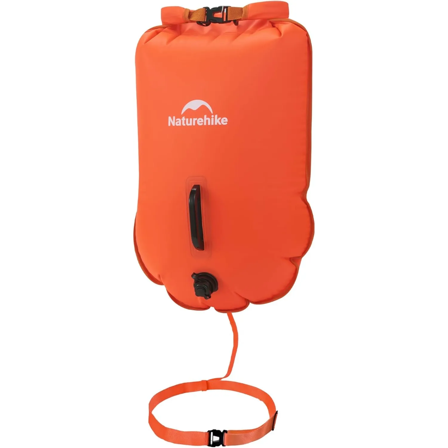 Naturehike Schwimmboje Zwei Airbags Swim Boje Trockensack wasserdichte Strandtasche mit Verstellbarer Hüftgurtfür Schwi…