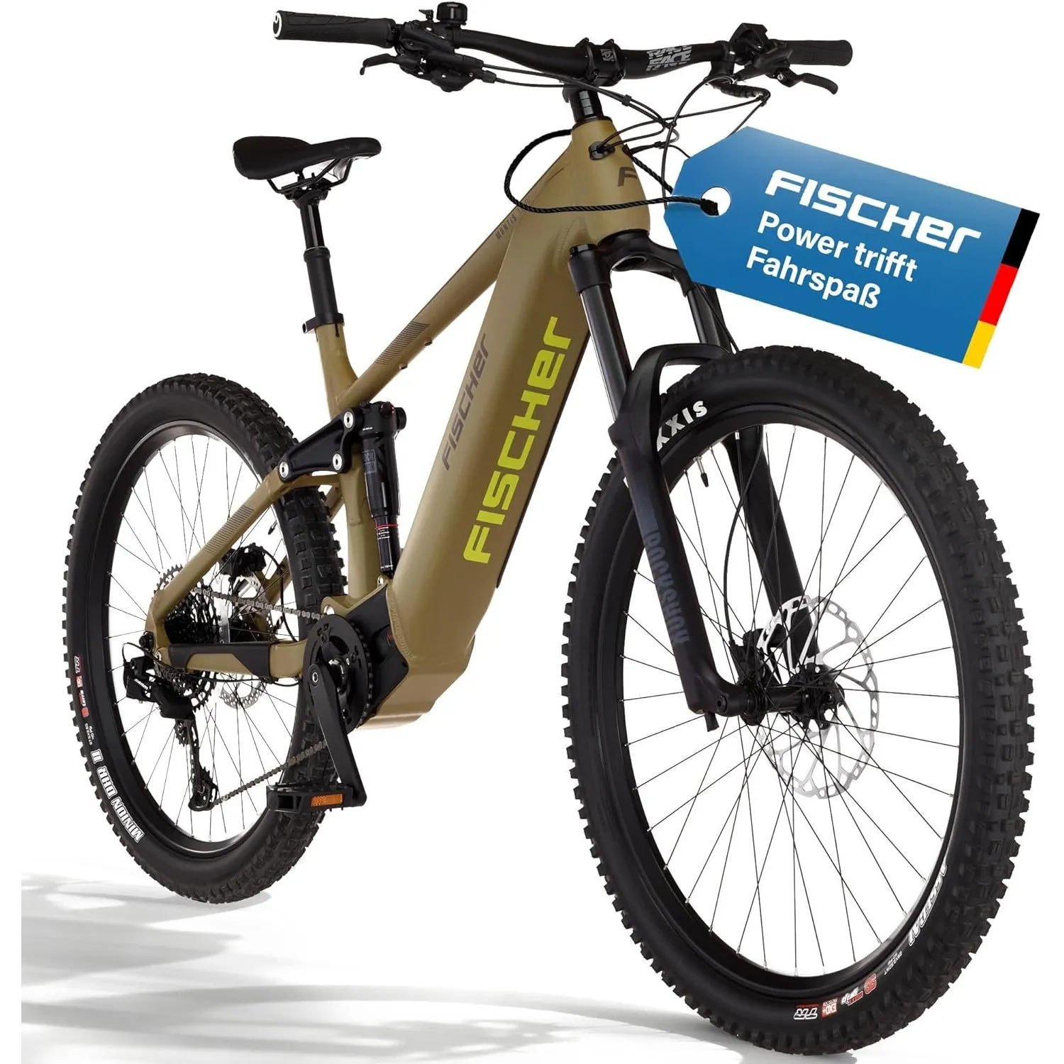 Fischer E-Bike MTB Montis 10.0i Ultimate Elektrofahrrad für Damen und Herren, RH 46, Mittelmotor 90 Nm, 36 V Akku