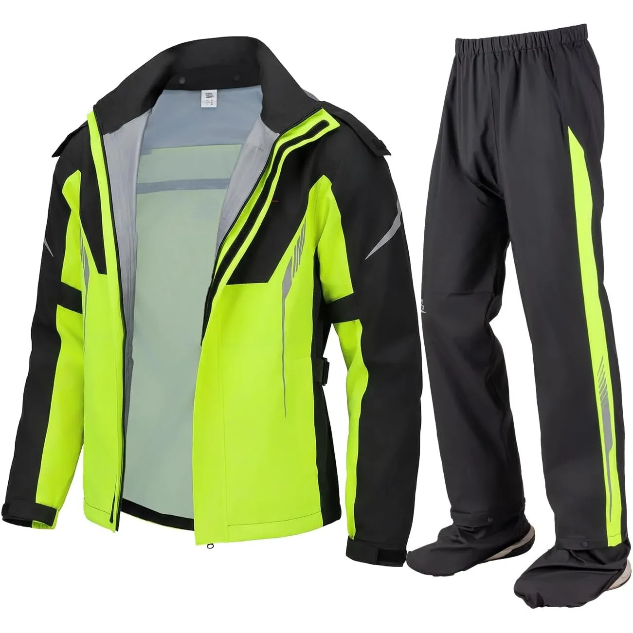 KEMIMOTO Regenanzug für Herren & Damen, wasserdichter Regenmantel, Atmungsaktiv Winddicht Regenbekleidung Regenjacke fü…
