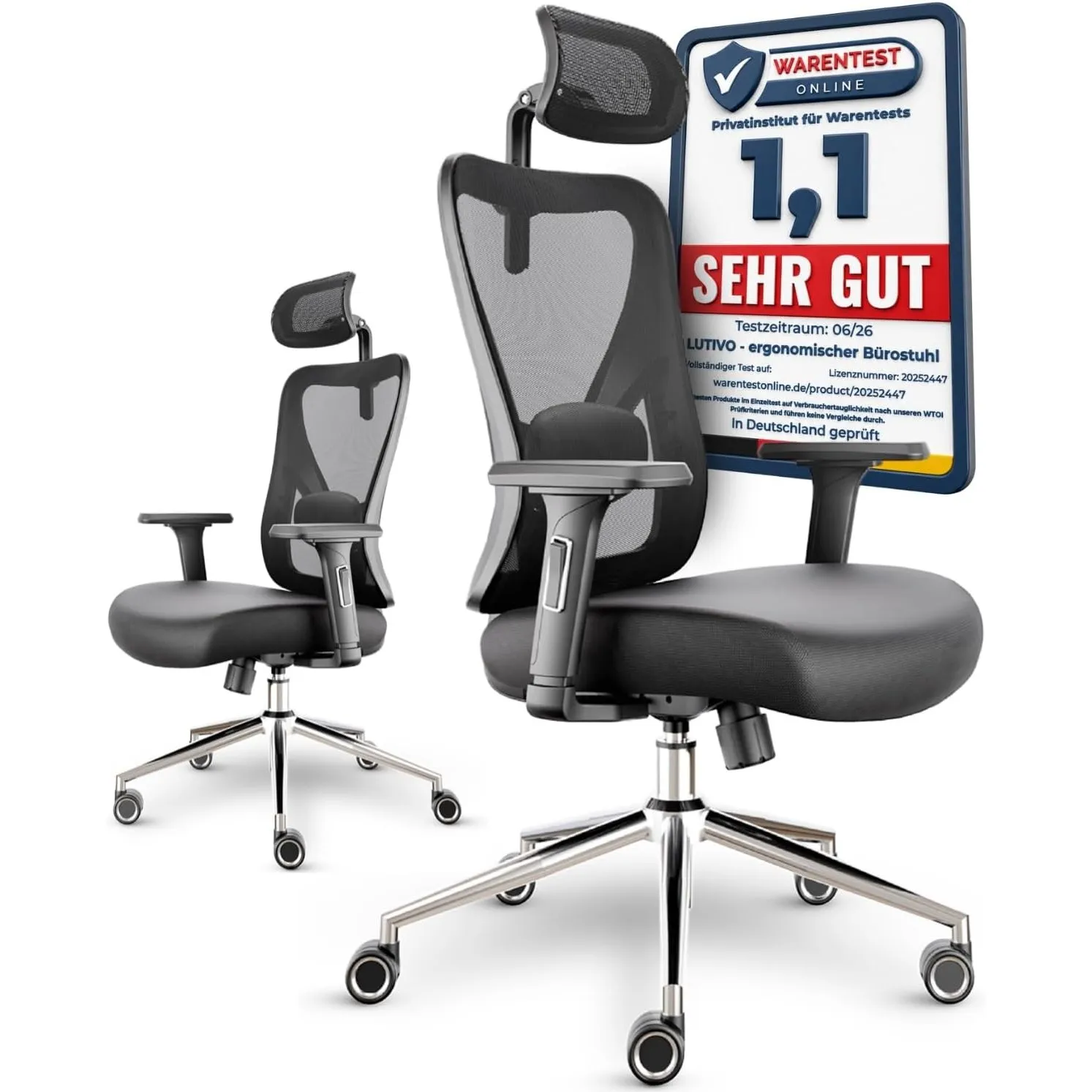 Alpha Bürostuhl Ergonomisch Schreibtischstuhl