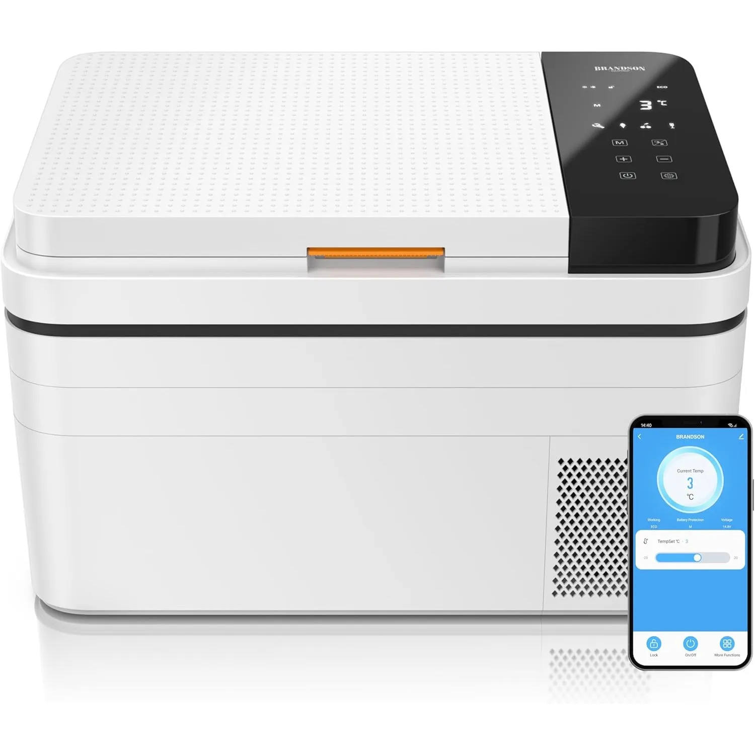 Brandson - Kühlbox elektrisch mit Kompressor – 30 Liter – App Steuerung Bluetooth Tuya Smart – Autokühlbox - 230 V und …
