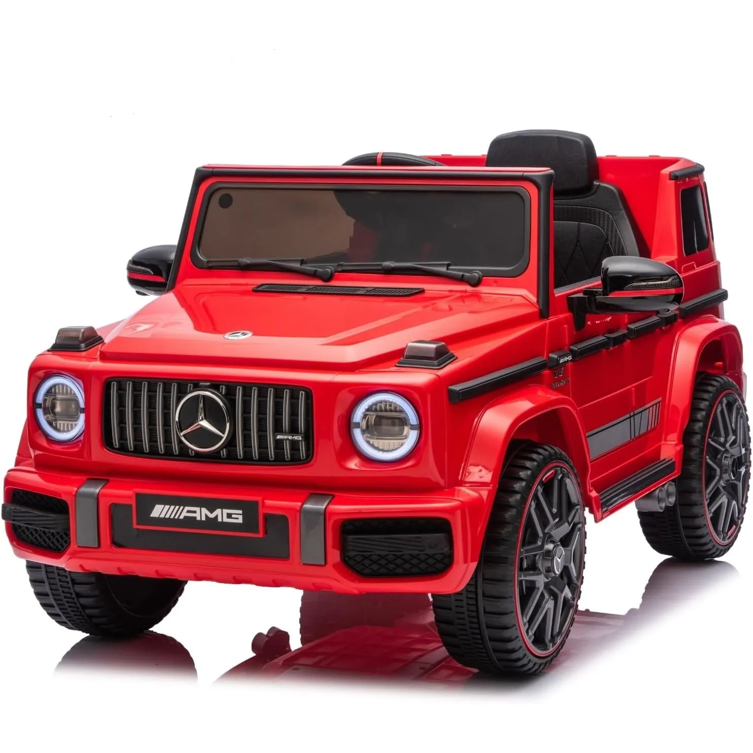 LALAHO Kinder Elektroauto Mercedes G63,12V 7ah,Rot