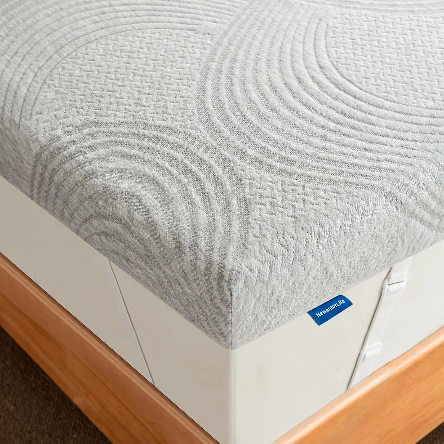 NewentorLife 7cm Topper 180x200cm H3 H4 mit abnehmbarem & waschbarem Bezug