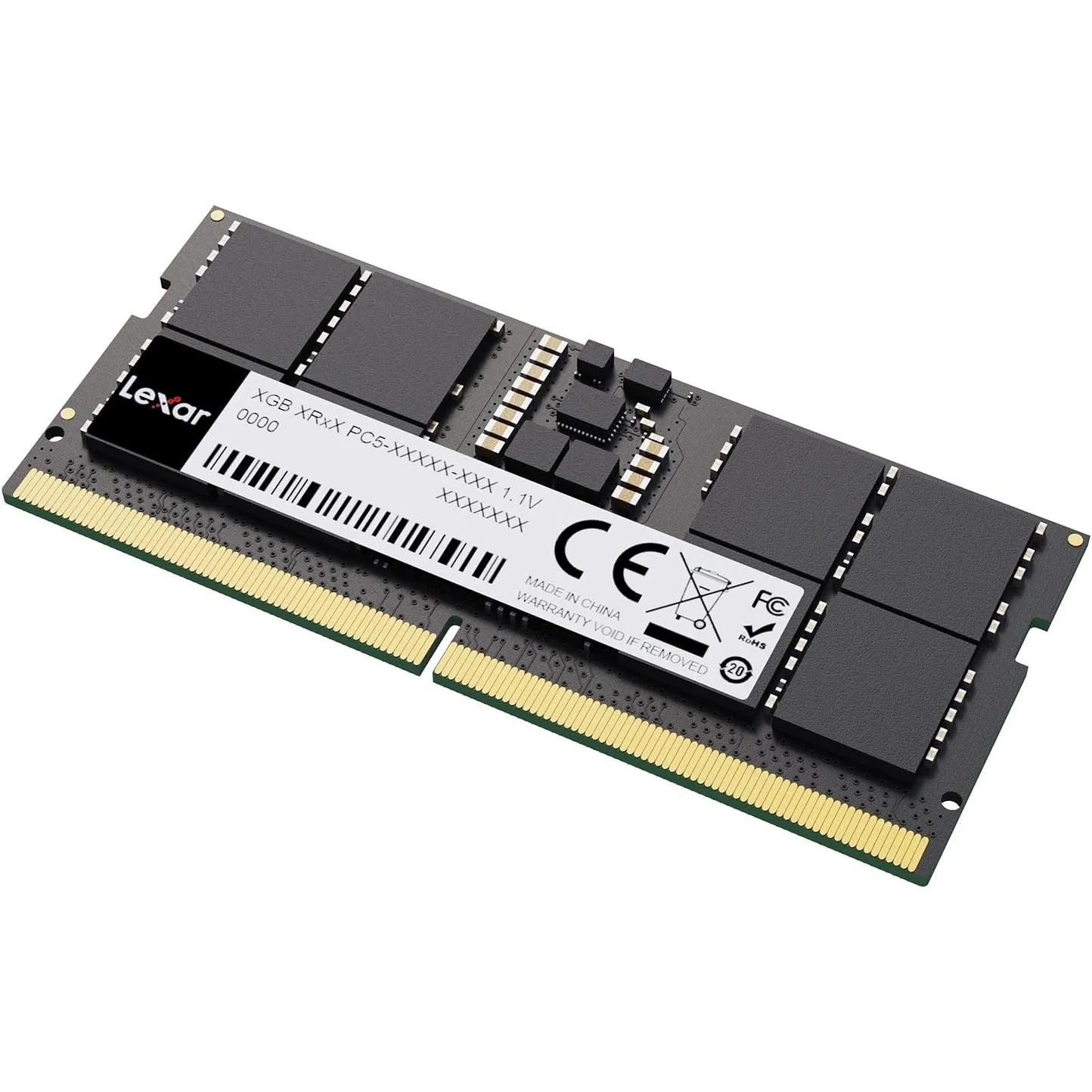 Lexar SODIMM 24GB DDR5 RAM 5600MHz CL46, 262pin DDR5 SODIMM Laptop RAM, Hochleistungs-Gaming DRAM SO-DIMM für Laptop Sp…