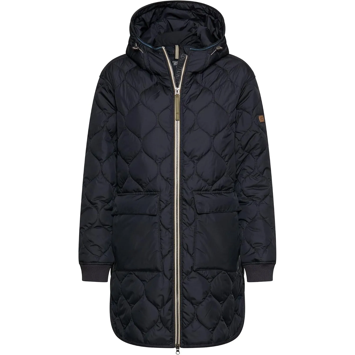 camel active Damen Winddichter Mantel mit Kapuze