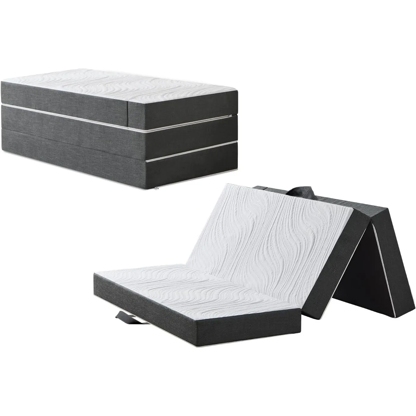 Twirest Klappmatratze 4-teilig, 120 x 195 x 15 cm Faltmatratze