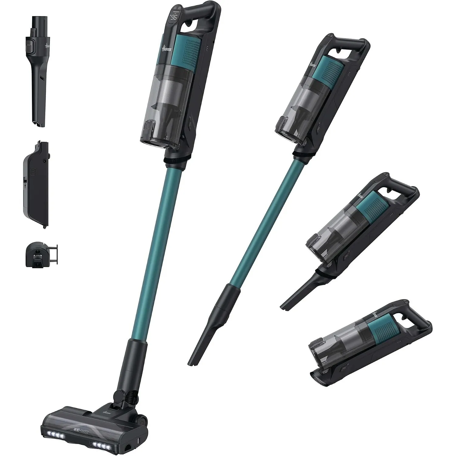 Hoover HF3 CORE kabelloser Akku-Staubsauger | 60 Min Laufzeit | 300 W | Handstaubsauger für Fußleistenreinigung, 3 Modi…