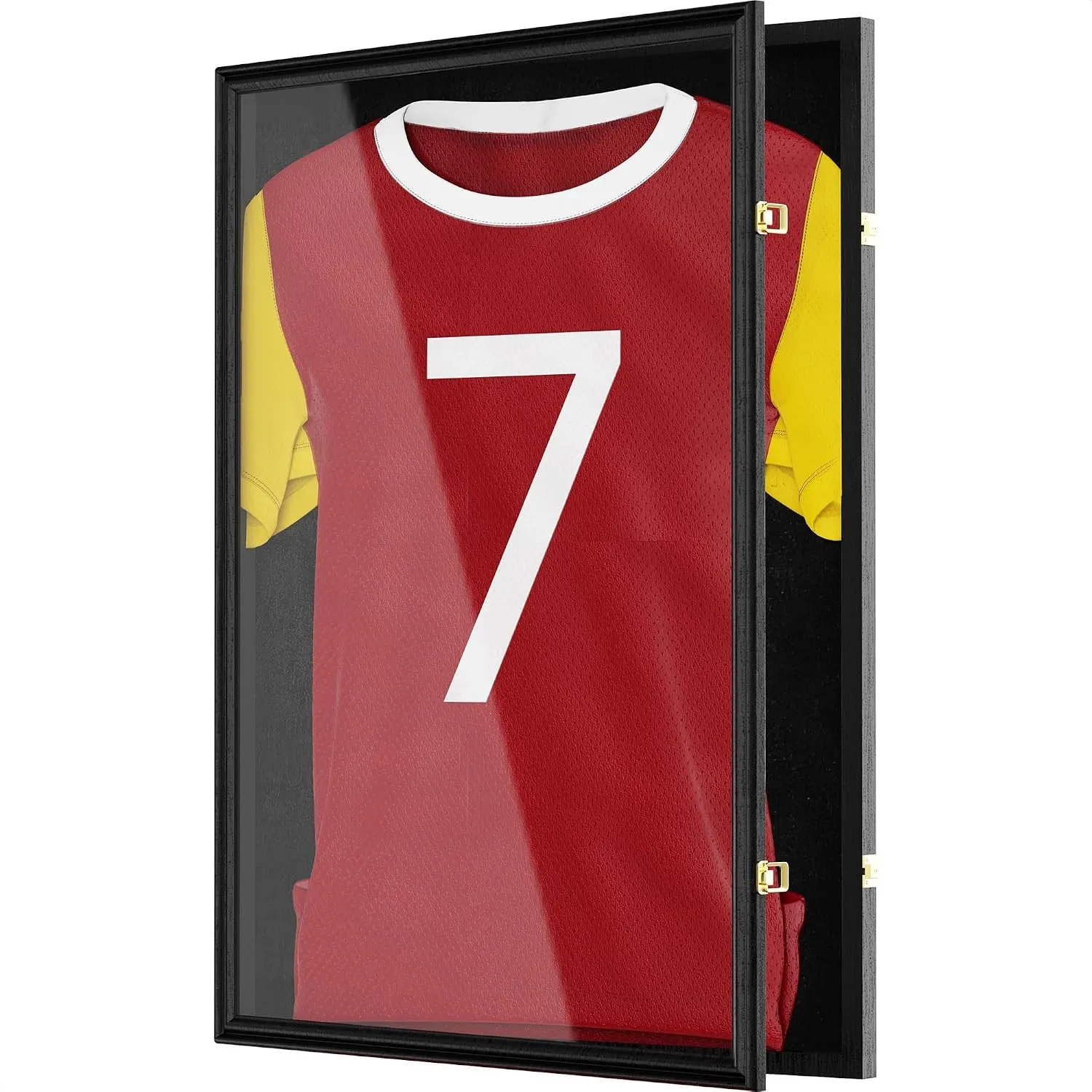 Avalo Trikotrahmen - Bilderrahmen 80x60 cm für Fußballtrikot - aufklappbar