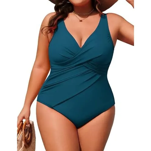 Hanna Nikole Badeanzug Damen Bauchweg Große Größen Push Up Bademode Einteiler Shape Badeanzüge Elegant Badebekleidung C…