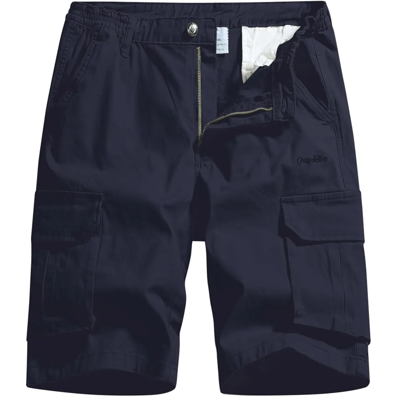 Ougelebo Cargo Shorts Baumwolle Kurze Hosen Herren