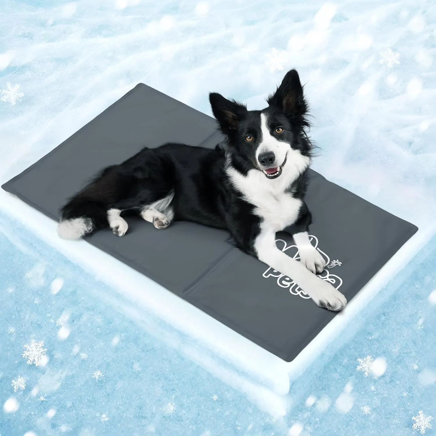 Mora Pets Kühlmatte Hund Kühldecke Hunde Katzen mit Ungiftiges Gel Hundekühlmatte Selbstkühlend Kratzfest Kühlkissen Kü…