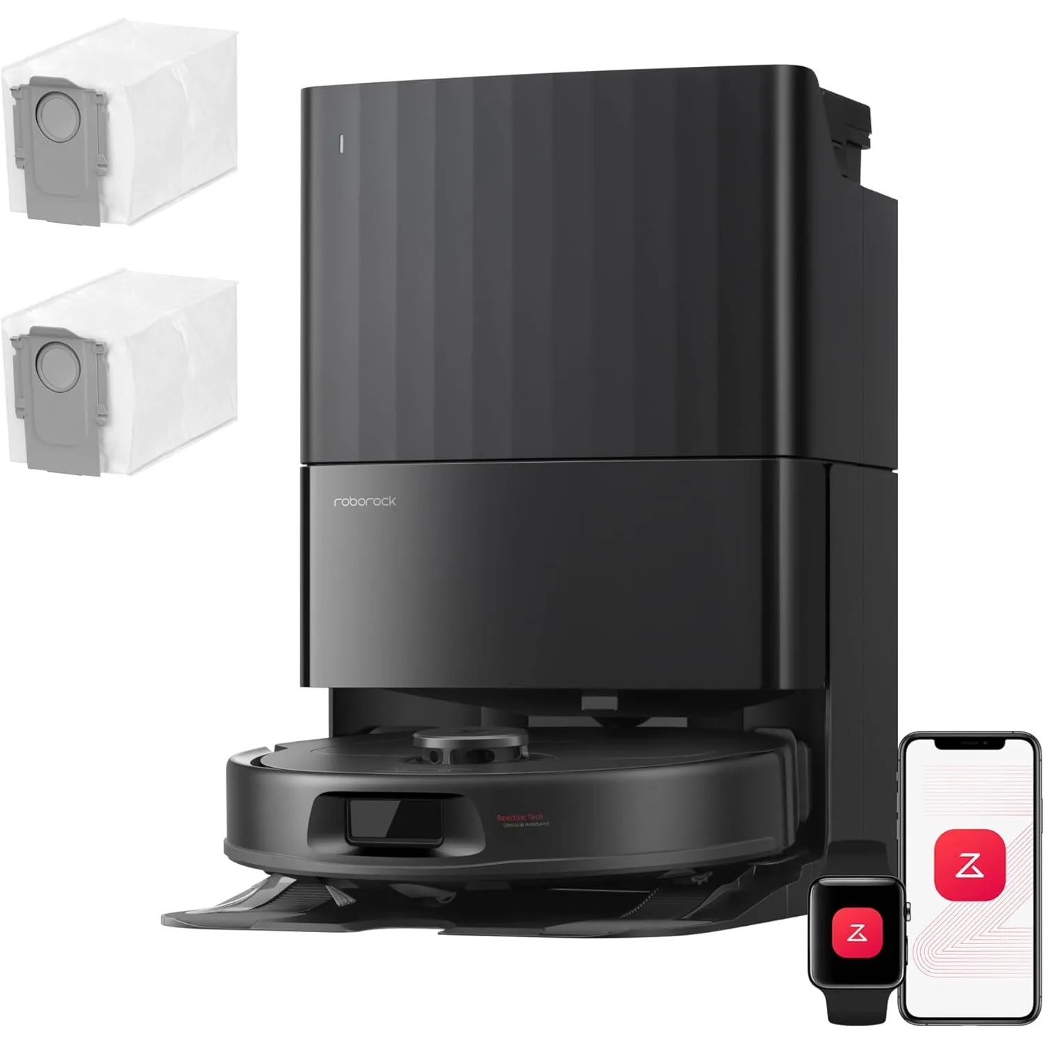 roborock Qrevo S Pro Set Saugroboter mit Wischfunktion, 18.500 Pa Saugkraft