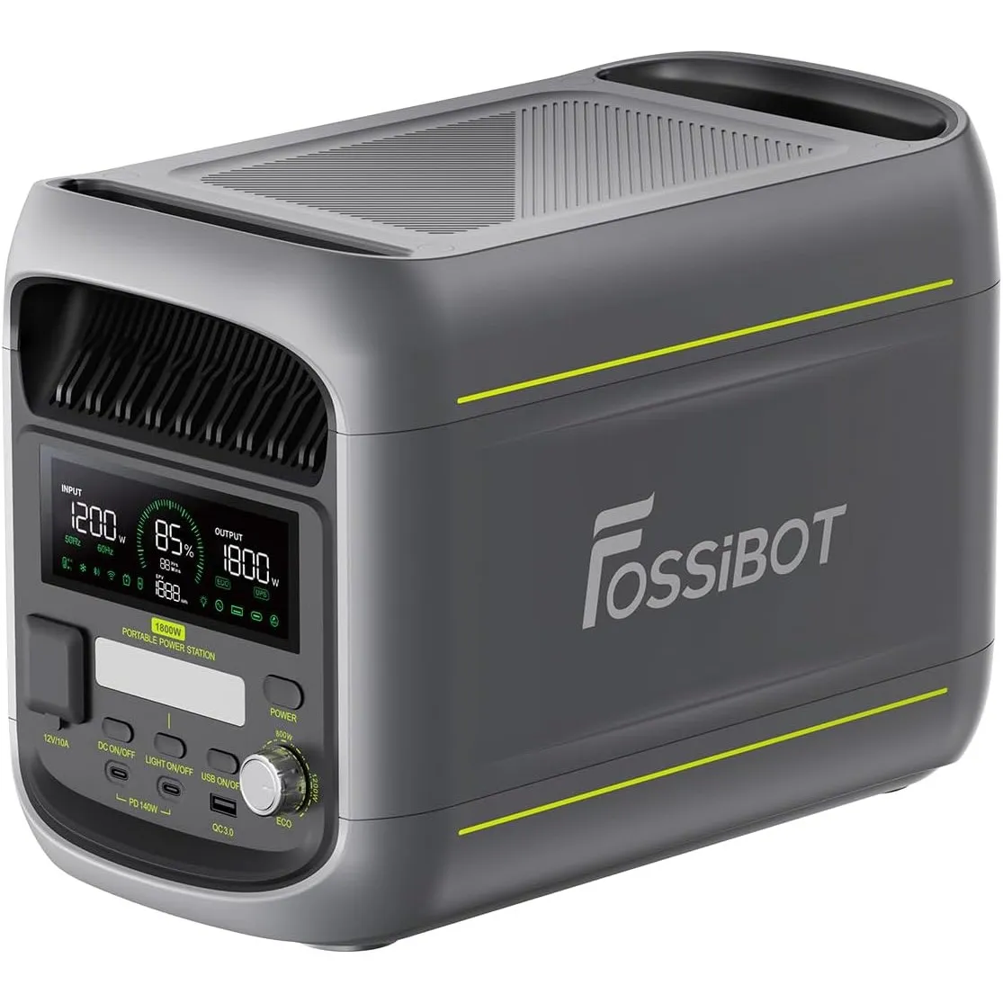 FOSSiBOT F1800 Tragbaren Powerstation, 1800W AC-Ausgang Solargenerator, vollständige Aufladung in 60 Minuten, 1.024Wh L…