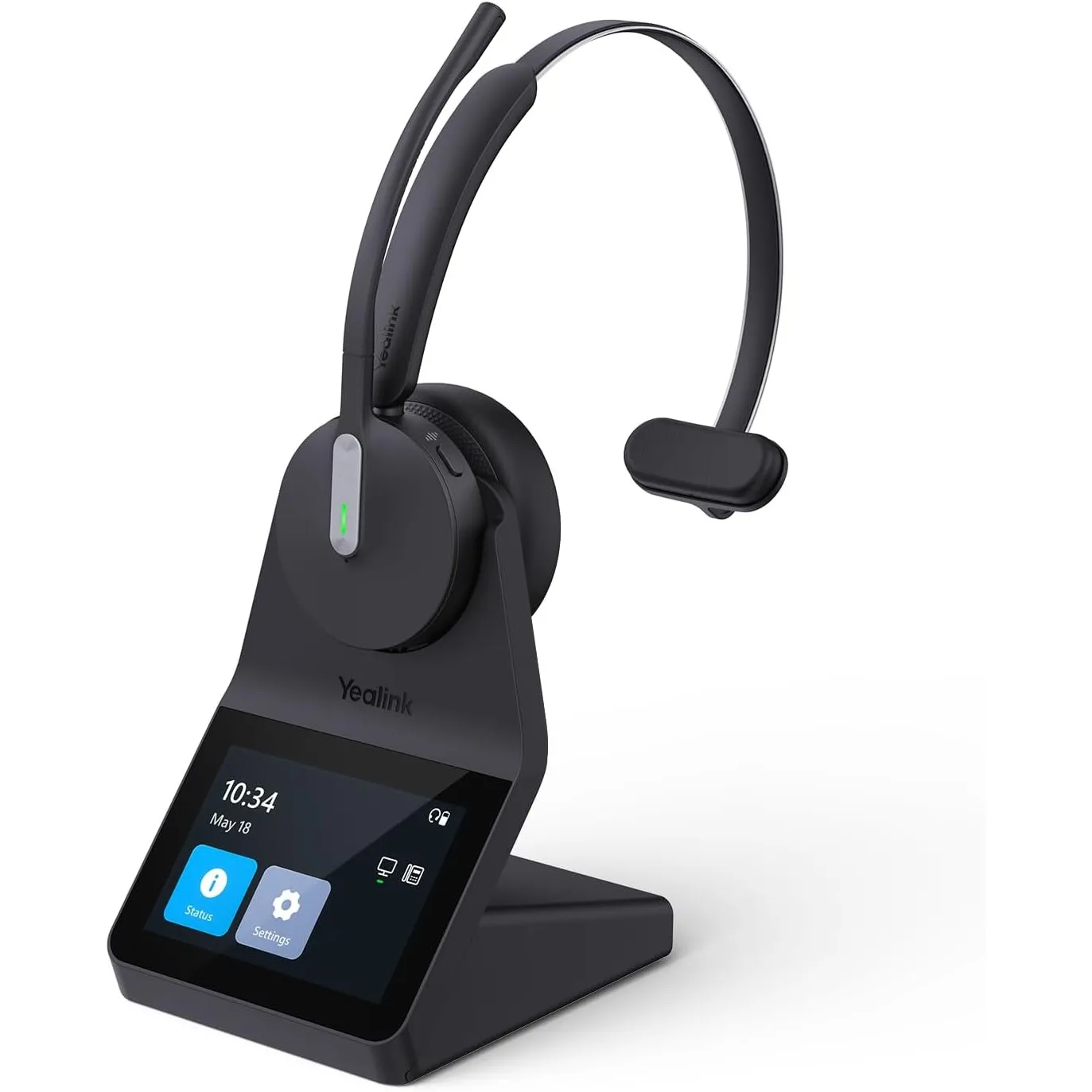 Yealink WH64 Pro Wireless Headset, On-Ear Büro-Headset mit 3.5" Touchscreen