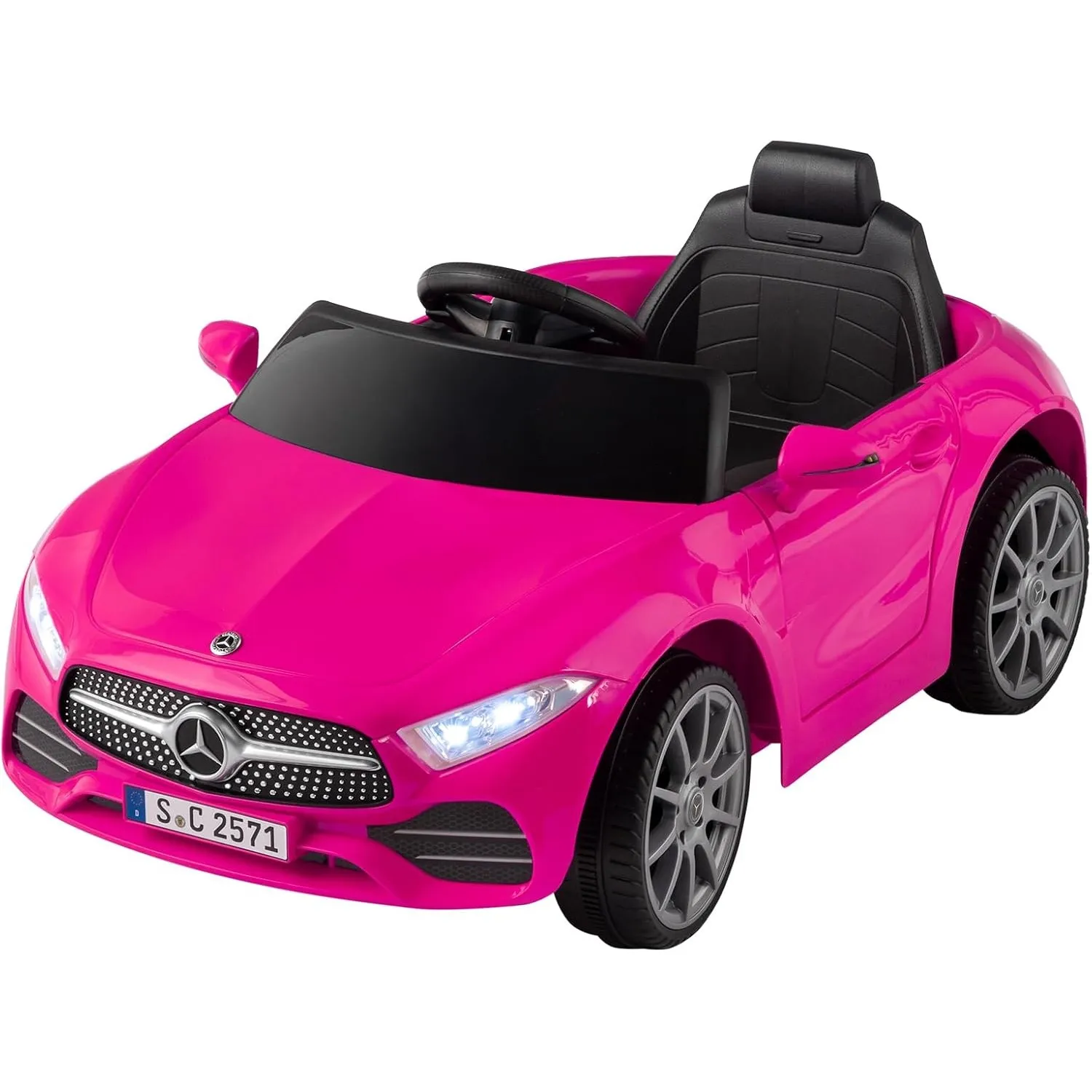 LEADZM Kinder Elektroauto 12V mit 2.4G-Fernbedienung Rosa