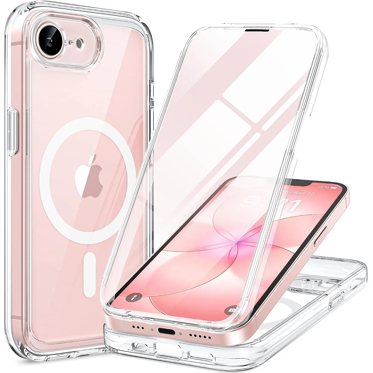 miracase für iPhone 17e Hülle&16e Hülle für MagSafe,360°Ganzkörper-Stoßfest | Integrierter Kratzfester Panzerglas-Schut…