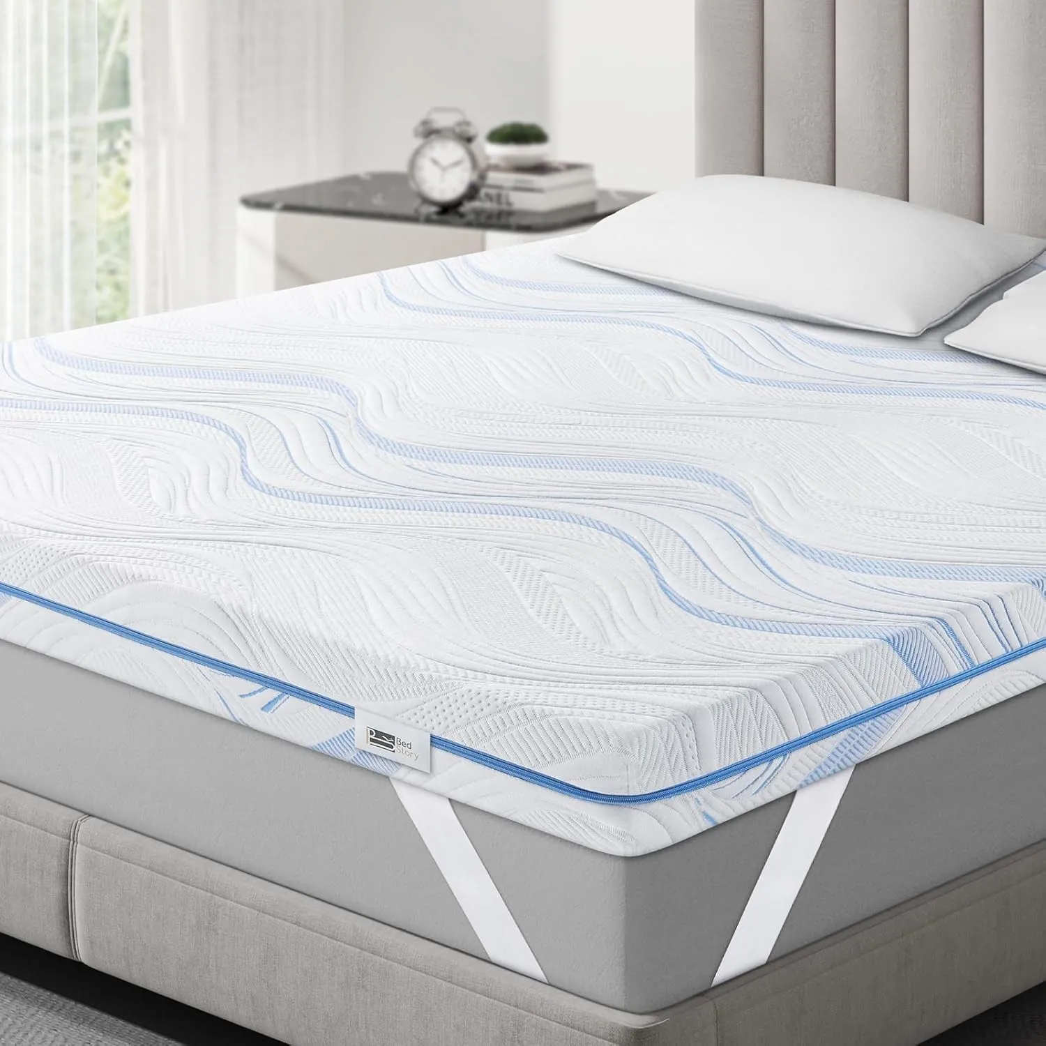 BedStory Topper 80x200 cm H3/H4 10 cm Hoch Gel kaltschaum Matratzentopper