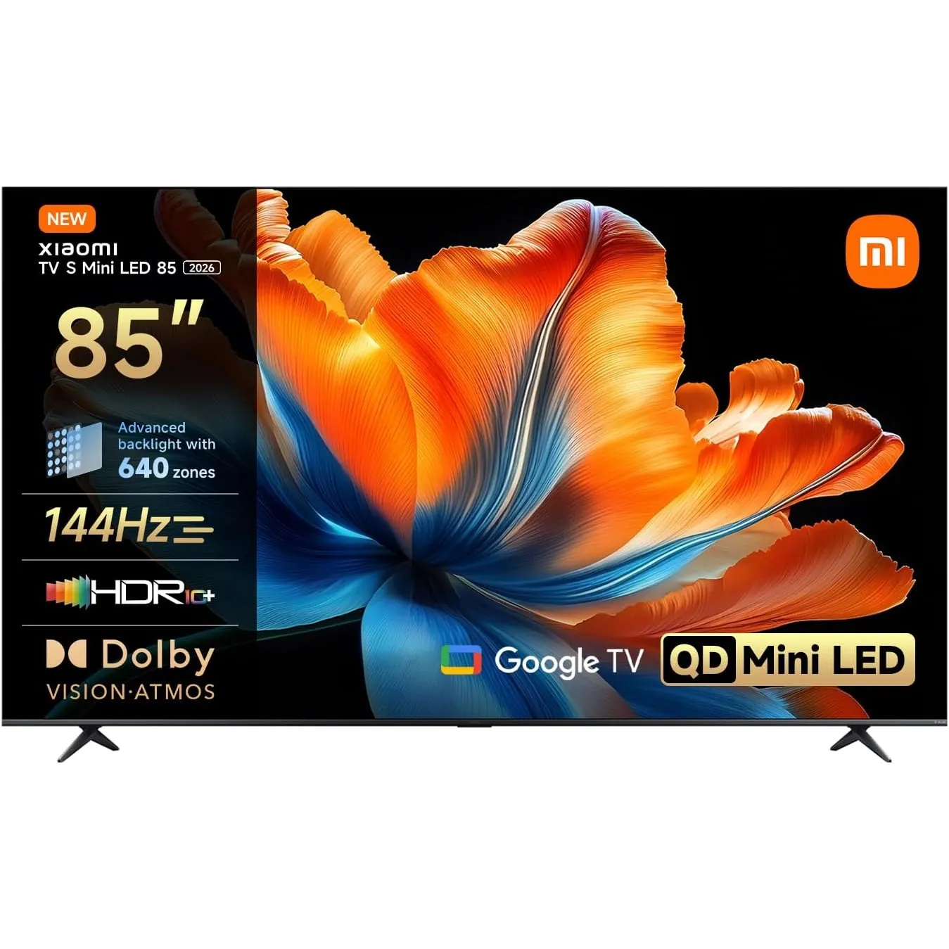 XIAOMI TV S Mini LED 85 Zoll (216 cm), QLED Mini LED TV, 4K UHD, HDR10+