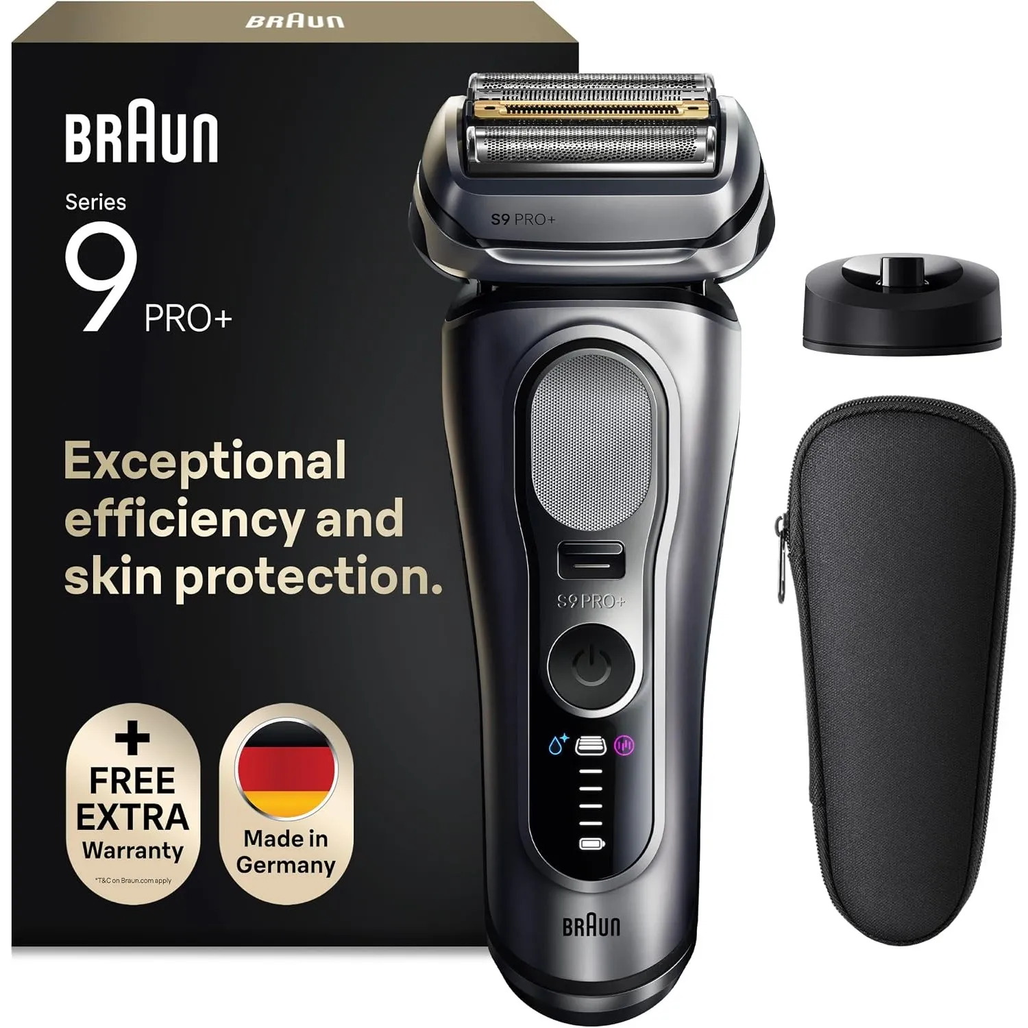 Braun Rasierer Herren Elektrisch Series 9 PRO+, 9617si, Silber