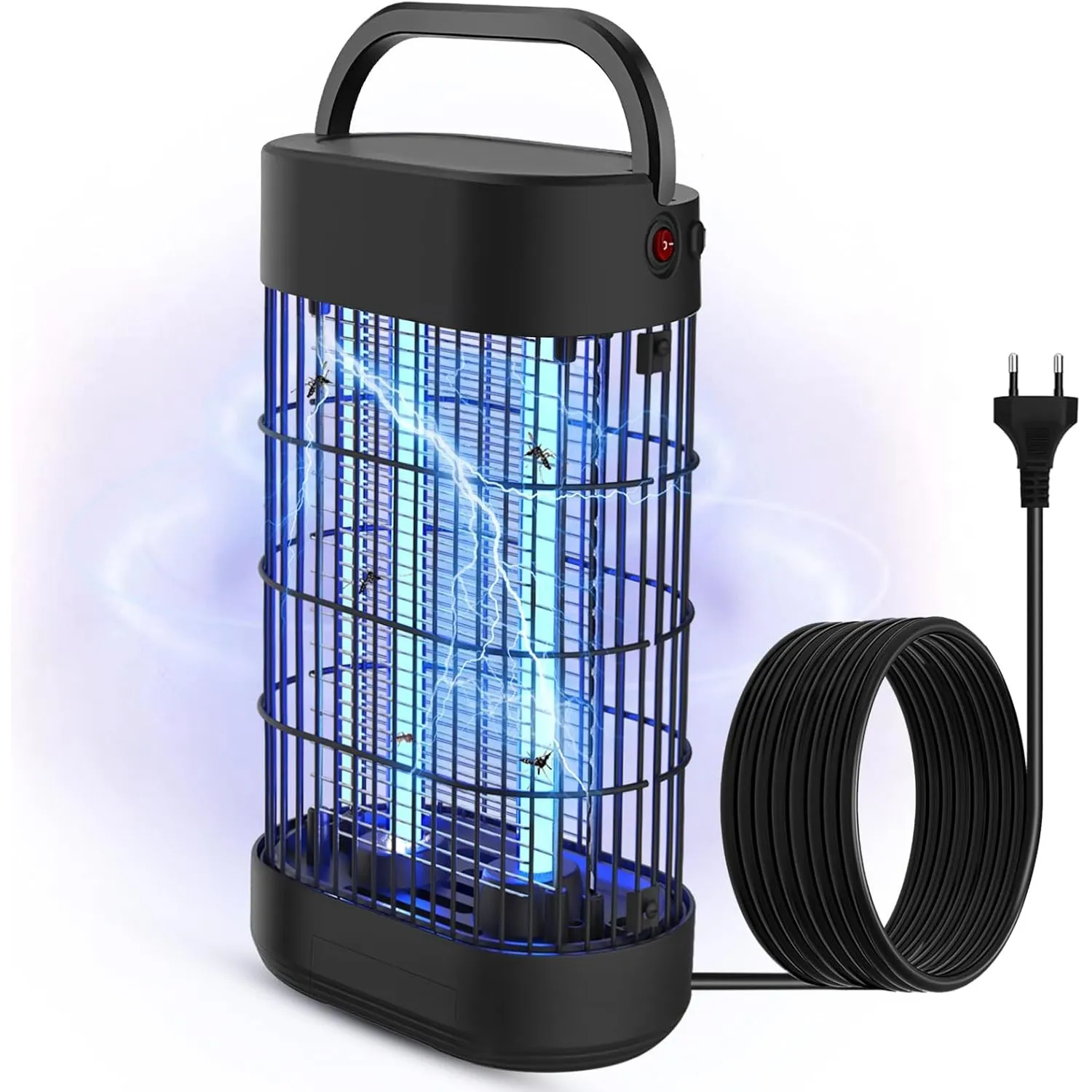 Insektenvernichter Elektrischer, Mückenlampe mit UV Lampe Elektrisch Insektenfalle 80㎡ Effektive für Innen & Außen, Sch…