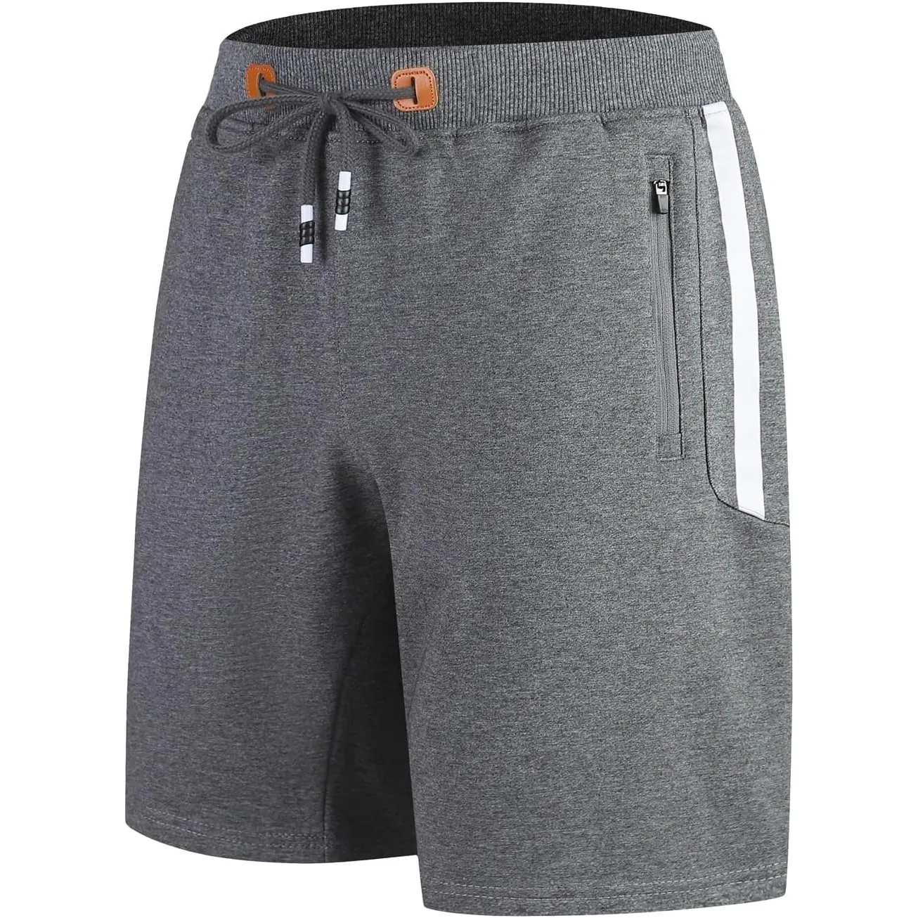 ZOXOZ Kurze Hosen Herren Shorts Sports Baumwolle Mit Reißverschluss Elastische Taille
