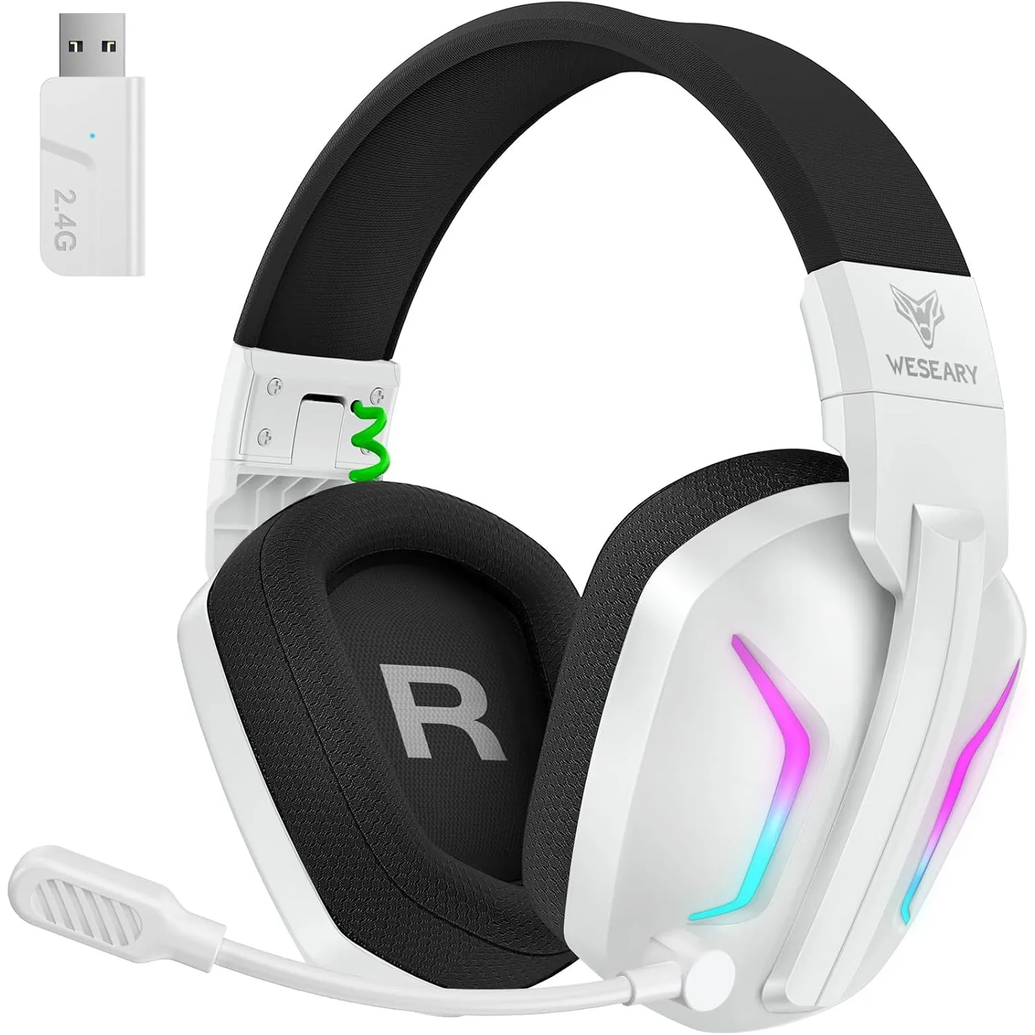 WESEARY Gaming Headset Wireless mit Mikrofon für PS5 PS4 PC Switch Mac