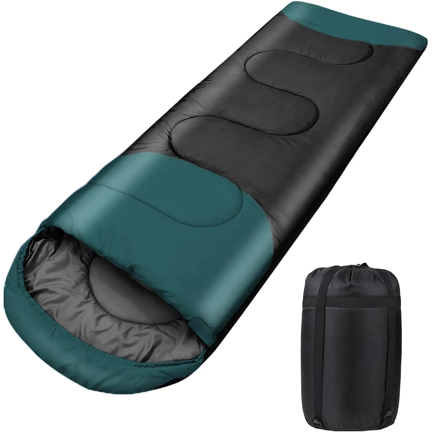 Schlafsack Outdoor für Camping 3 Jahreszeiten Erwachsene Schlafsack, 2 in 1 Funktion Deckenschlafsäcke, Warm, Leichtgew…