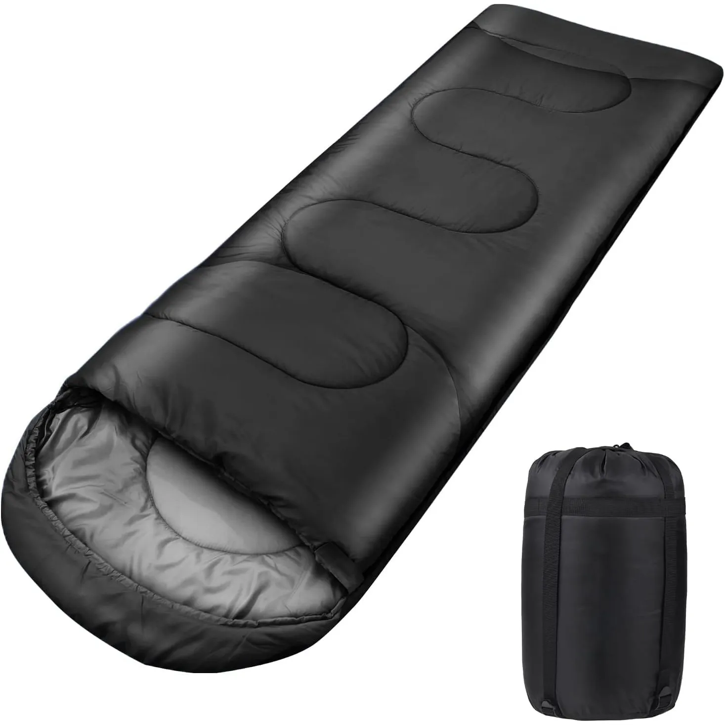 Schlafsack Outdoor für Camping 3 Jahreszeiten Erwachsene Schlafsack, 2 in 1 Funktion Deckenschlafsäcke, Warm, Leichtgew…