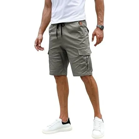Elegancity Kurze Hosen Herren Cargo Shorts Freizeithose | Sommer Chino Shorts Mit 6 Taschen,Kurze Cargohosen,Elastische…