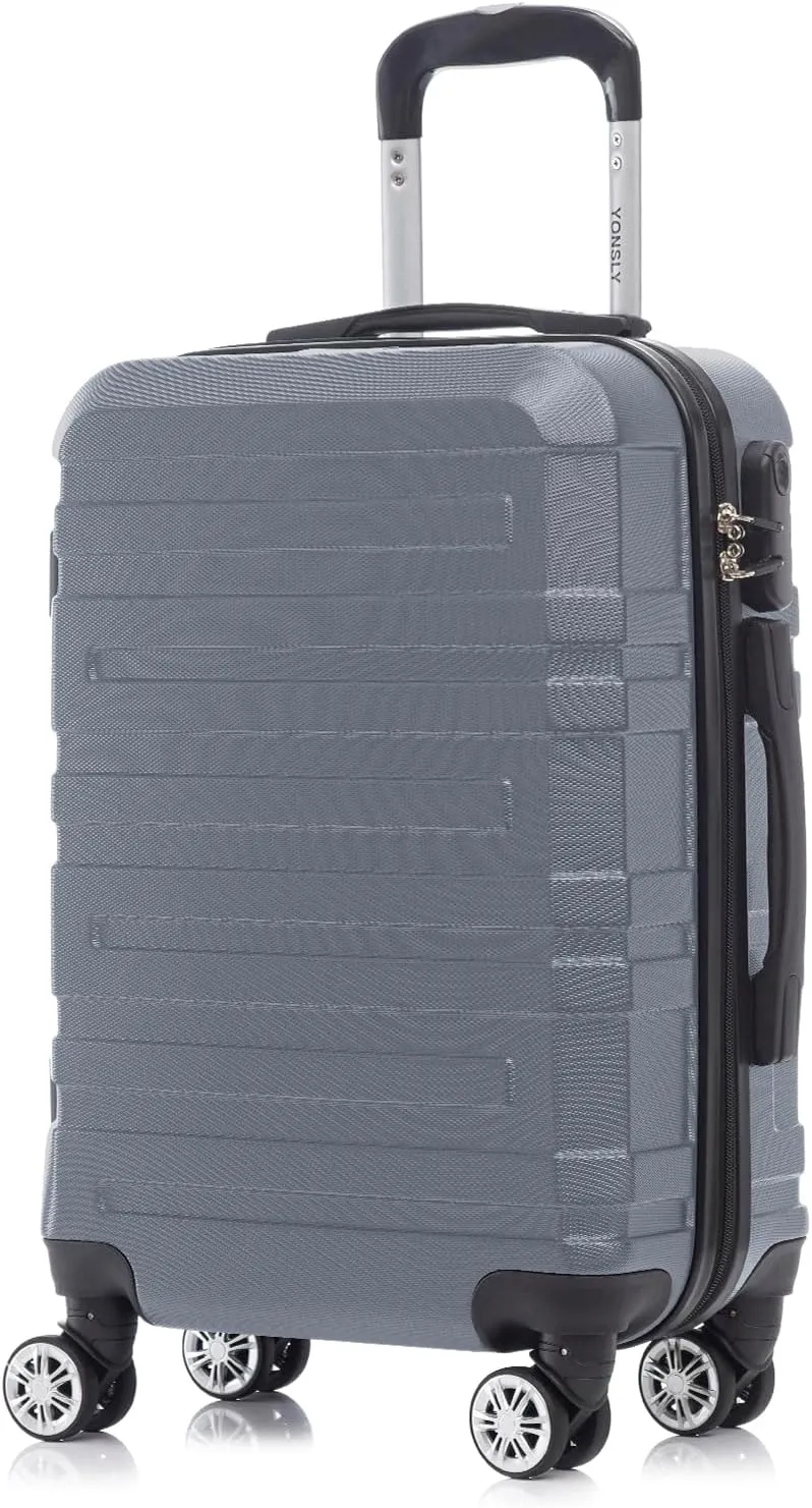 Reisekoffer Trolley, Rollkoffer Handgepäck Set, Kabinenkoffer, Travel Koffer Suitcase mit 4 Rollen 360°, Zahlenschloss,…