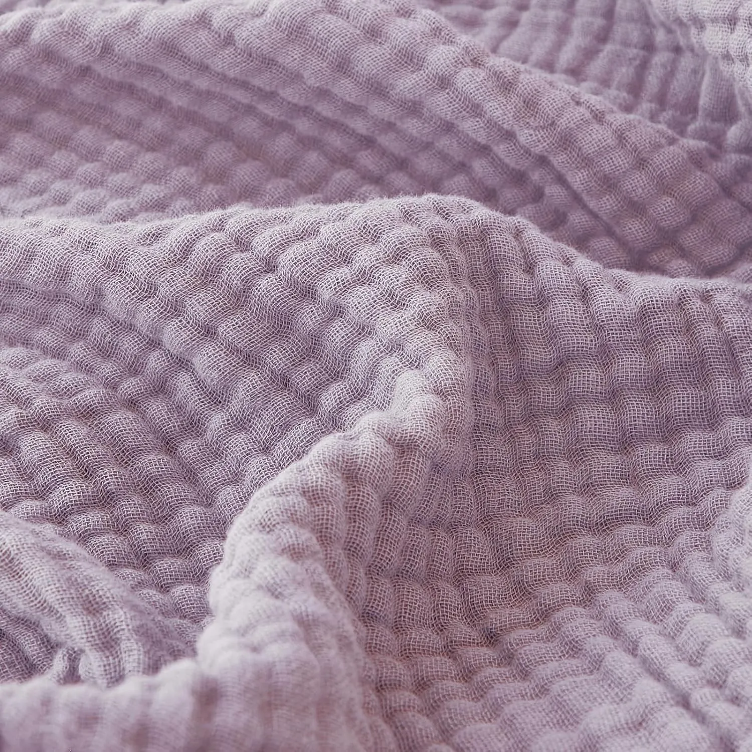 EMME Musselin Tagesdecke 274x230 cm – 4-Lagen Melange-Gewebe, Oeko-TEX 100, 100% Baumwolle, Extra Große & Kuschelweiche…