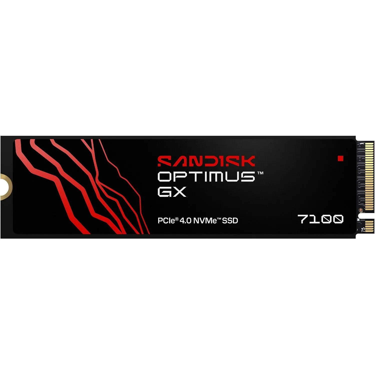 SANDISK Optimus GX 7100 NVMe SSD 500 GB (bis zu 7.250/6.900 MB/s sequentielles Lesen/Schreiben, PCIe 4.0, M.2 2280, BiC…