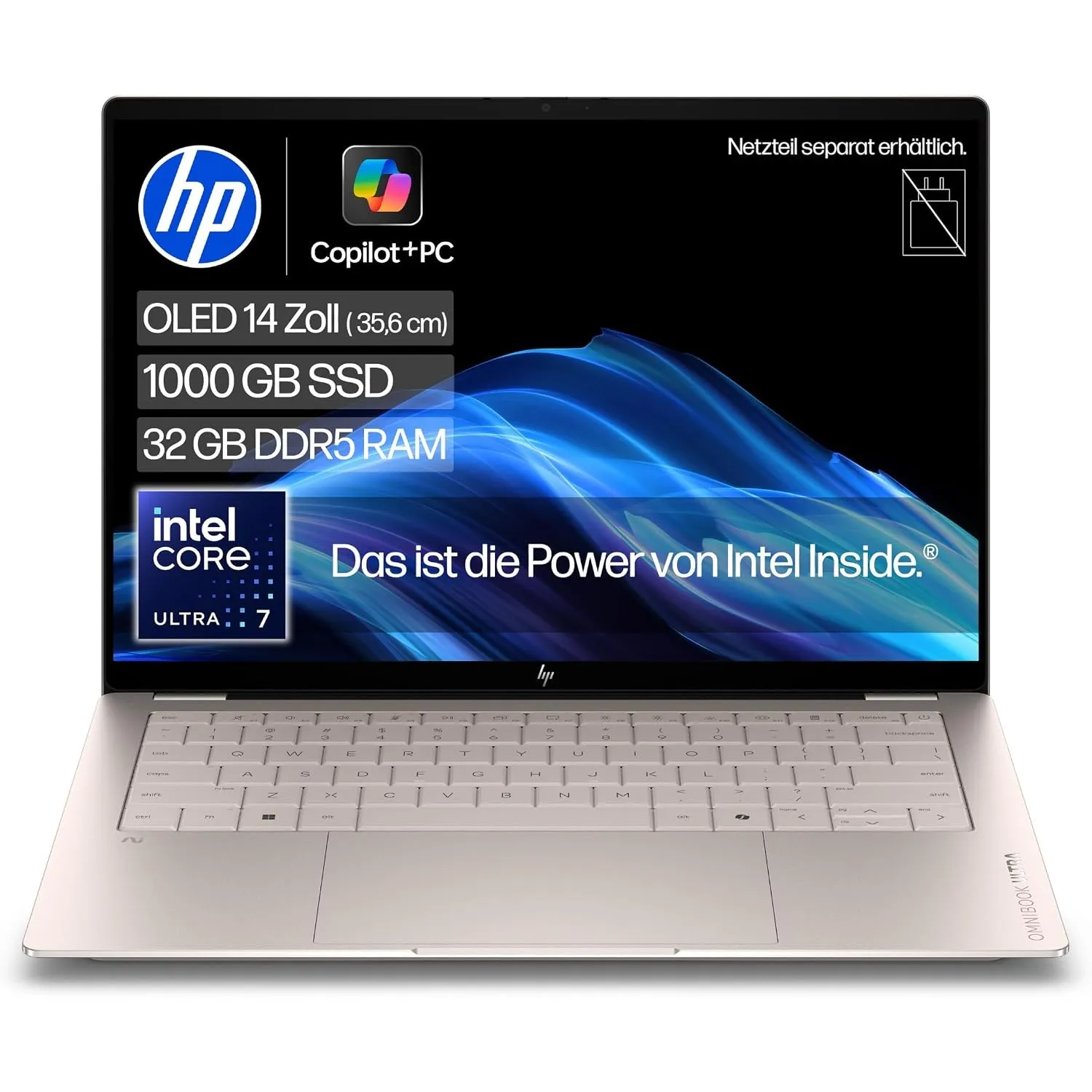 HP OmniBook Ultra, 14" 3K OLED, Intel Core Ultra 7, 32GB RAM, 1TB SSD