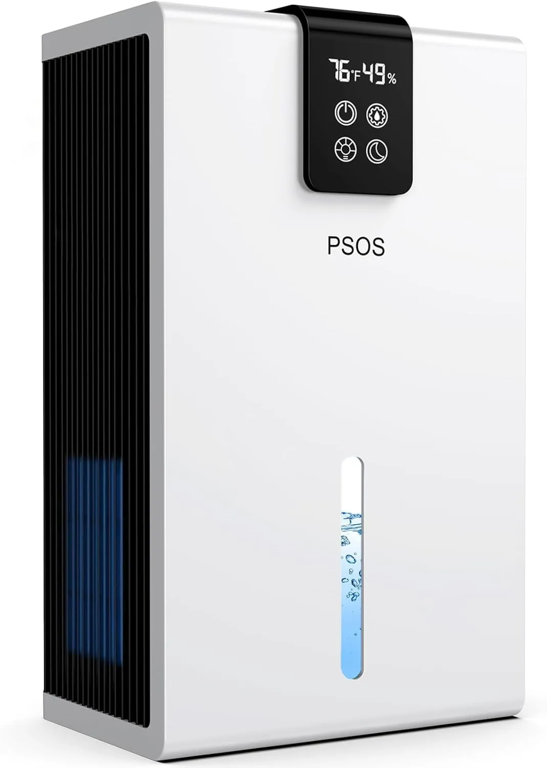 Dehumidifier, 2800 ml Electric Dehumidifier with Ultra Quiet Automatic Shut-Off, 7 Colours Light Dehumidifier for Basem…