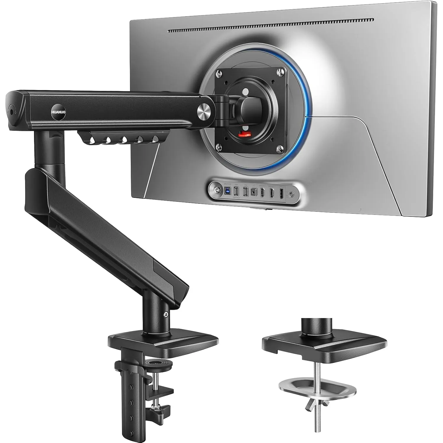 HUANUO Monitor Halterung 13-32 Zoll bis 9 kg, FlowLift Pro höhenverstellbar