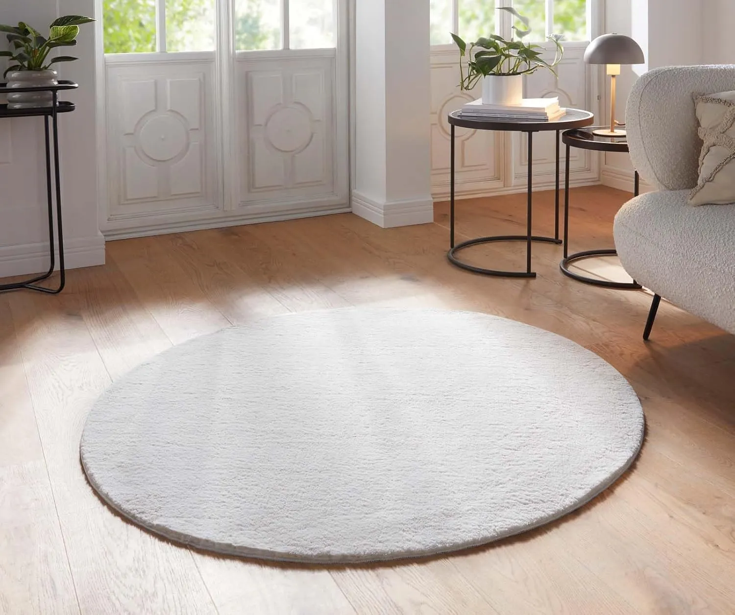 Taracarpet Fiona Supersoft Short Pile Rug Living Room Bedroom Children's Room Hallway Runner Washable Non-Slip Plain Cr…