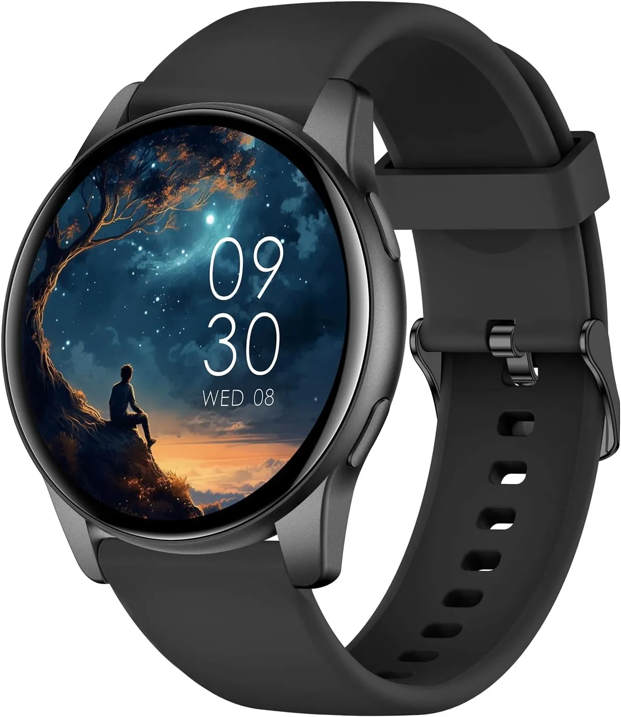 AcclaFit Smartwatch Damen Herren, 1.38 Zoll HD-Display Smart Watch mit Bluetooth Anrufe, Fitness Tracker mit Herzfreque…